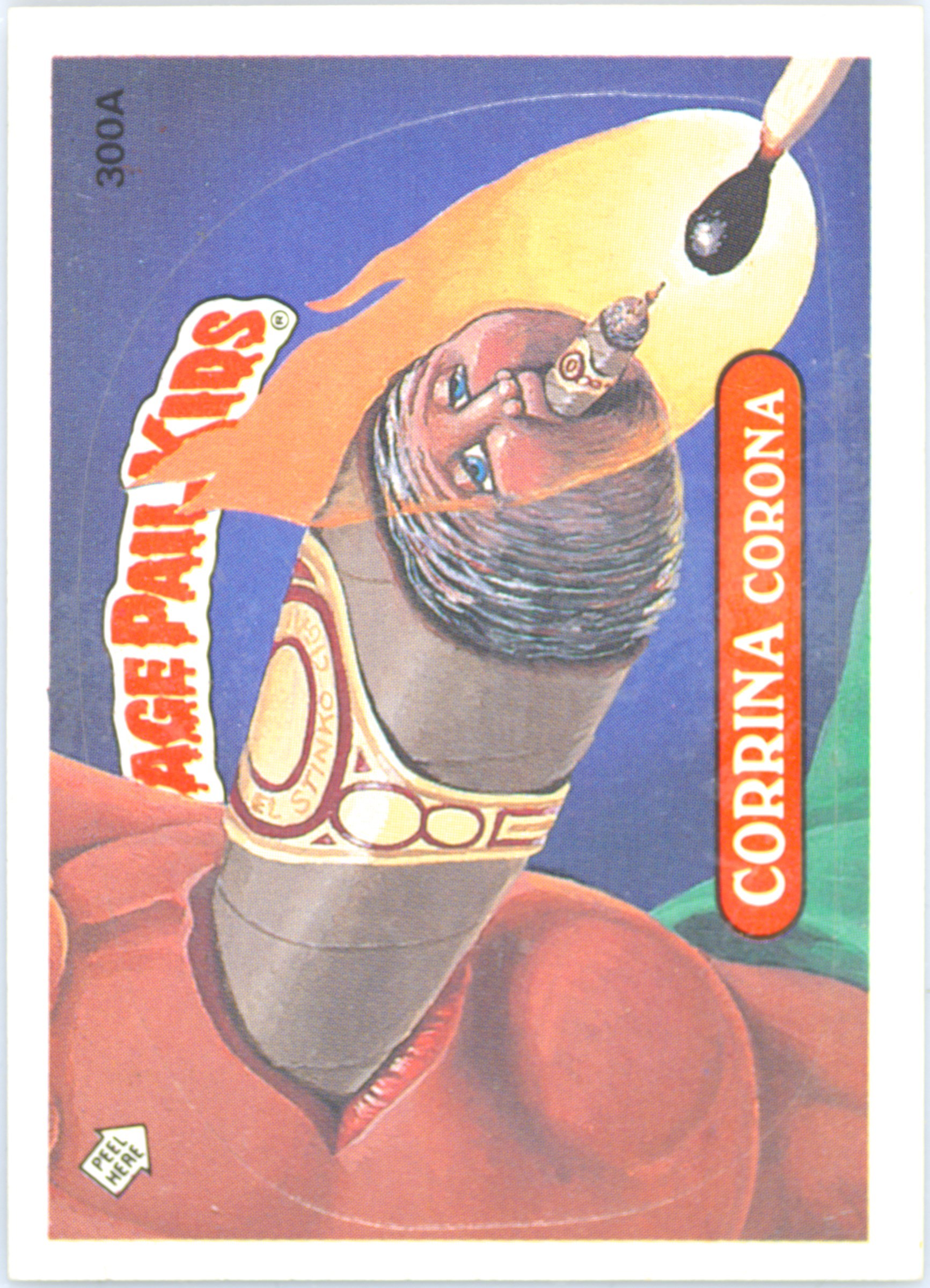 1987 Topps Garbage Pail Kids Original Series 8 #300a Corrina Corona front