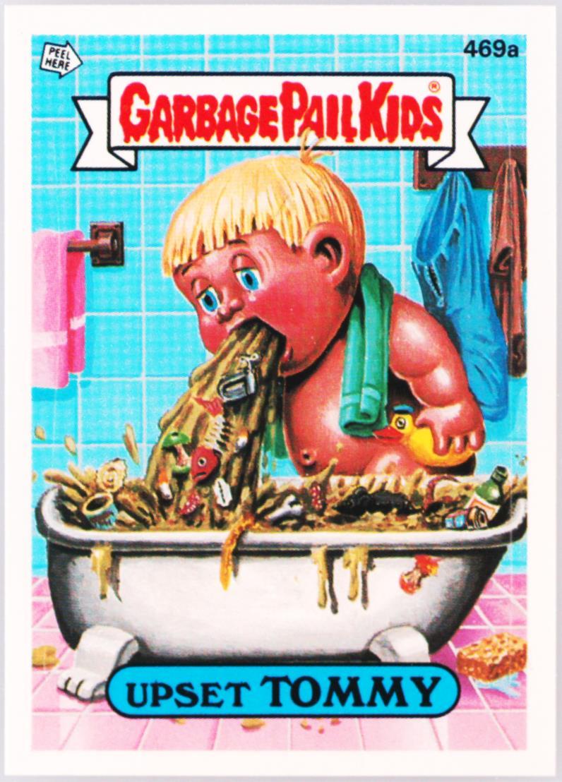 1988 Topps Garbage Pail Kids Original Series 12 #469a Upset Tommy front