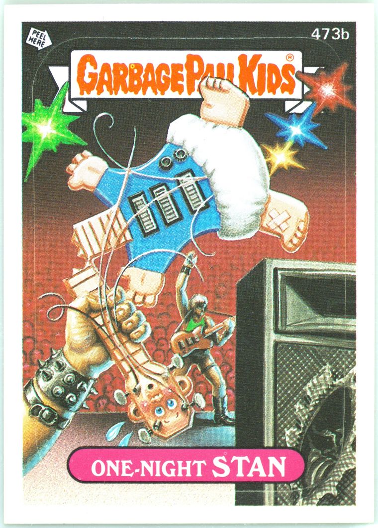 1988 Topps Garbage Pail Kids Original Series 12 #473b One-Night Stan front