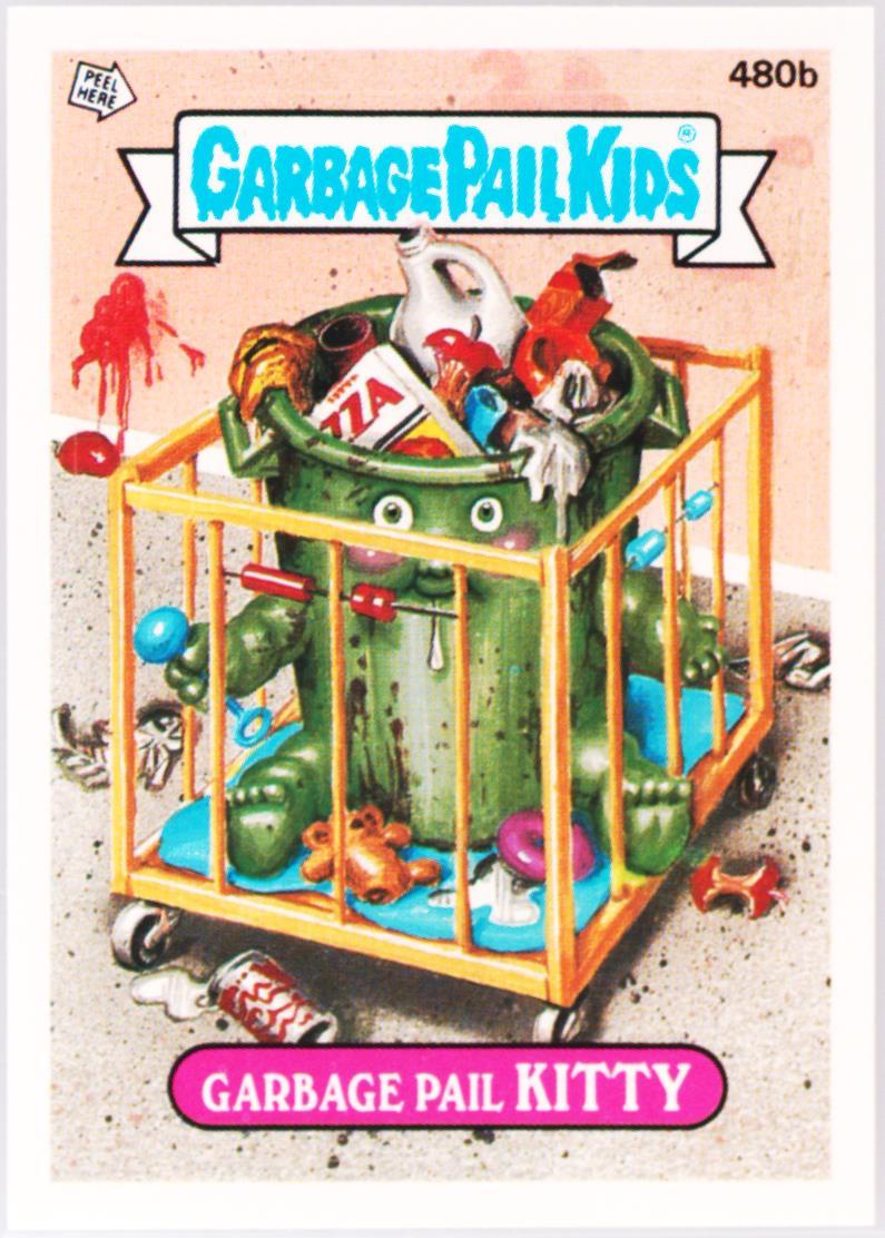 1988 Topps Garbage Pail Kids Original Series 12 #480b Garbage Pail Kitty front