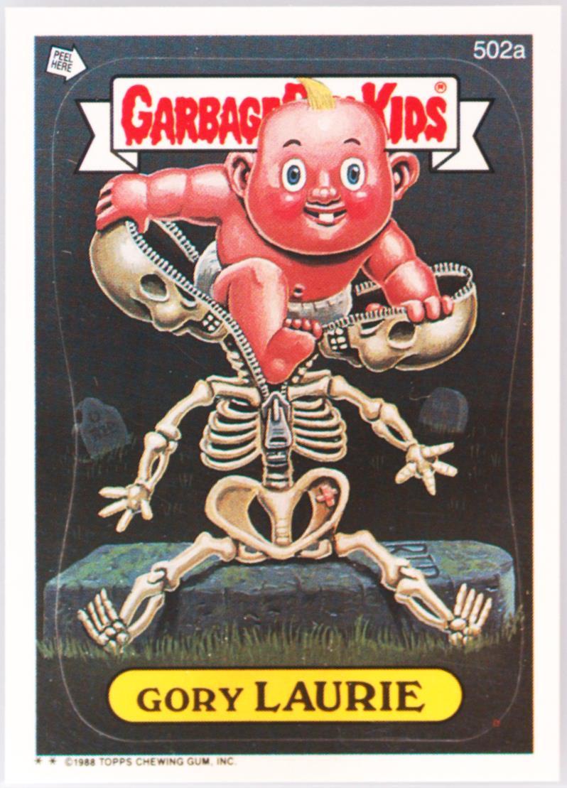 Gory Laurie #502A PSA 5 Garbage Pail Kids card front