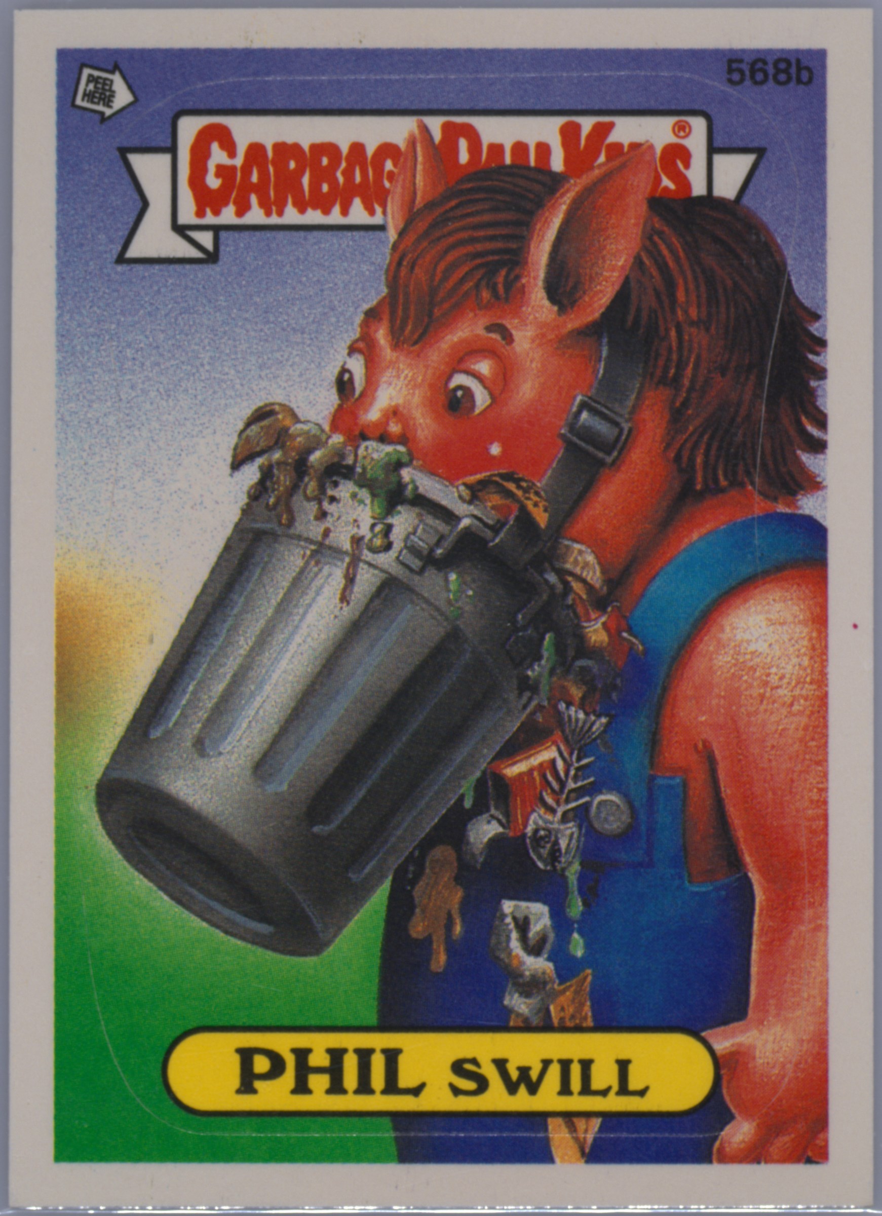 Phil Swill #568B PSA 6 Garbage Pail Kids card front