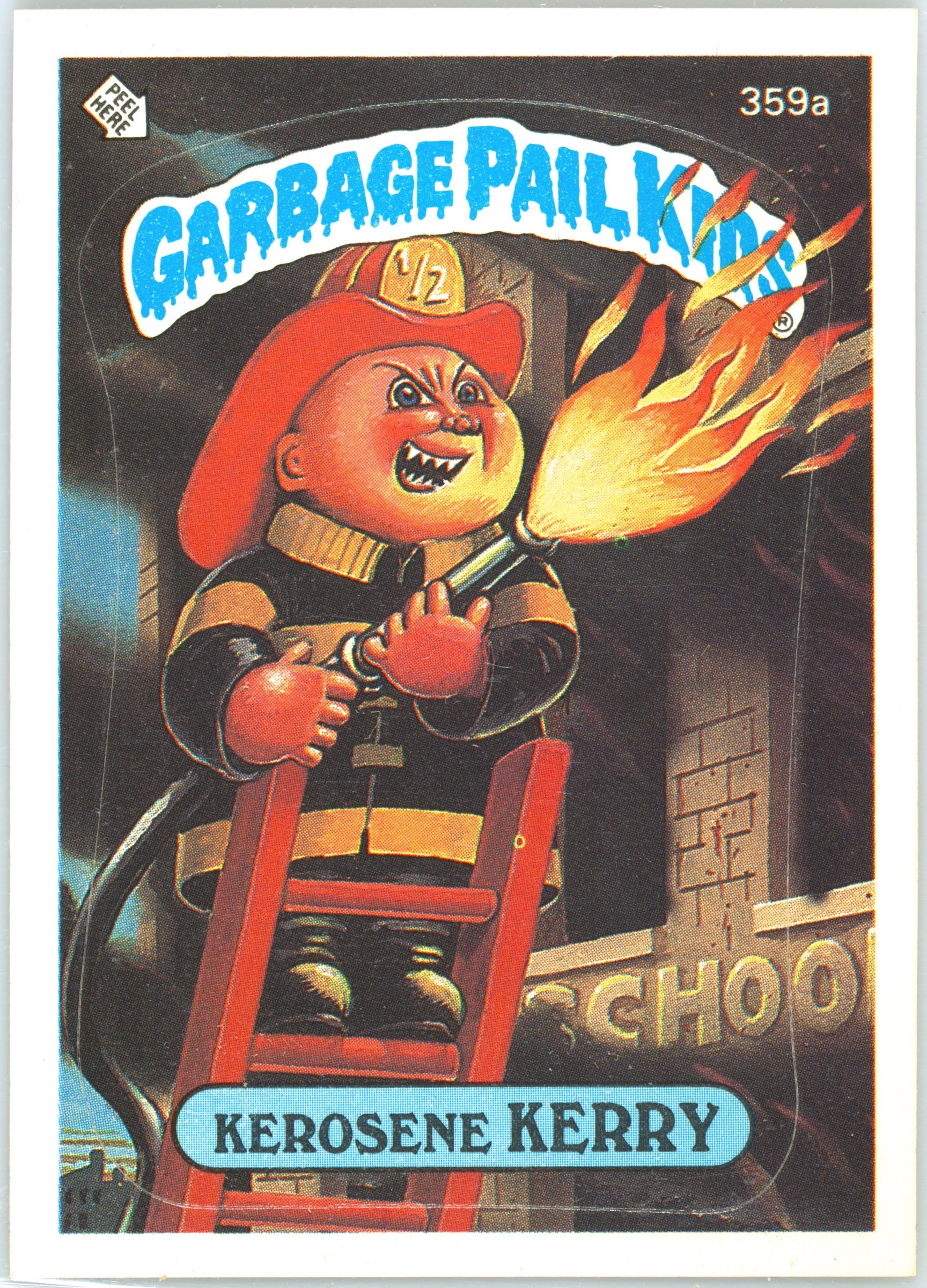 Kerosene Kerry #359A PSA 7 Garbage Pail Kids card front