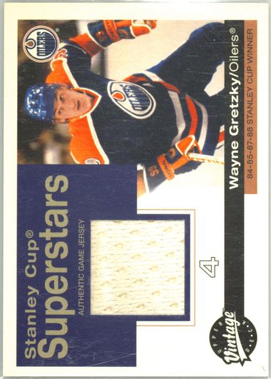 その他 2001 Wayne Gretzky JERSEY CARD Auction Prices Realized Hockey Cards 2001 UPPER DECK VINTAGE