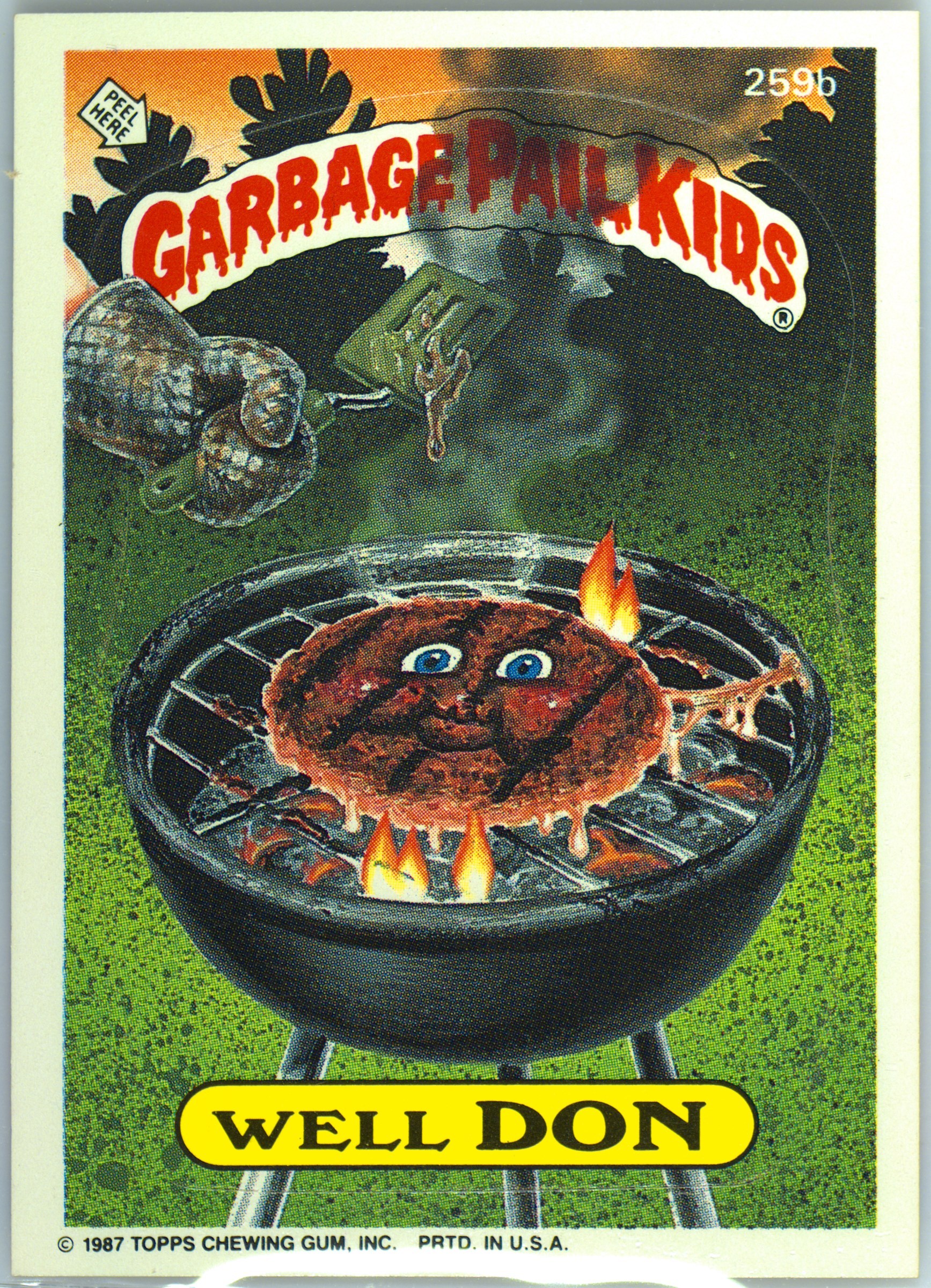 Well Don #259B PSA 6 Garbage Pail Kids card front