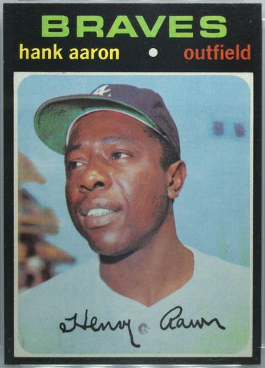 Auction Prices Realized Baseball Cards 1971 TOPPS Hank Aaron