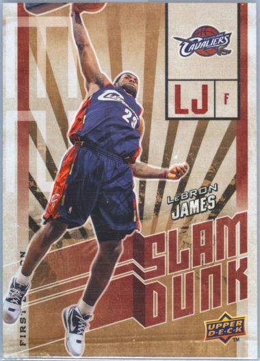 Auction Prices Realized Basketball Cards 2009 UPPER DECK FIRST EDITION SLAM DUNK Lebron James Auction Prices Realized Basketball Cards 2009 UPPER DECK FIRST EDITION SLAM DUNK Lebron James