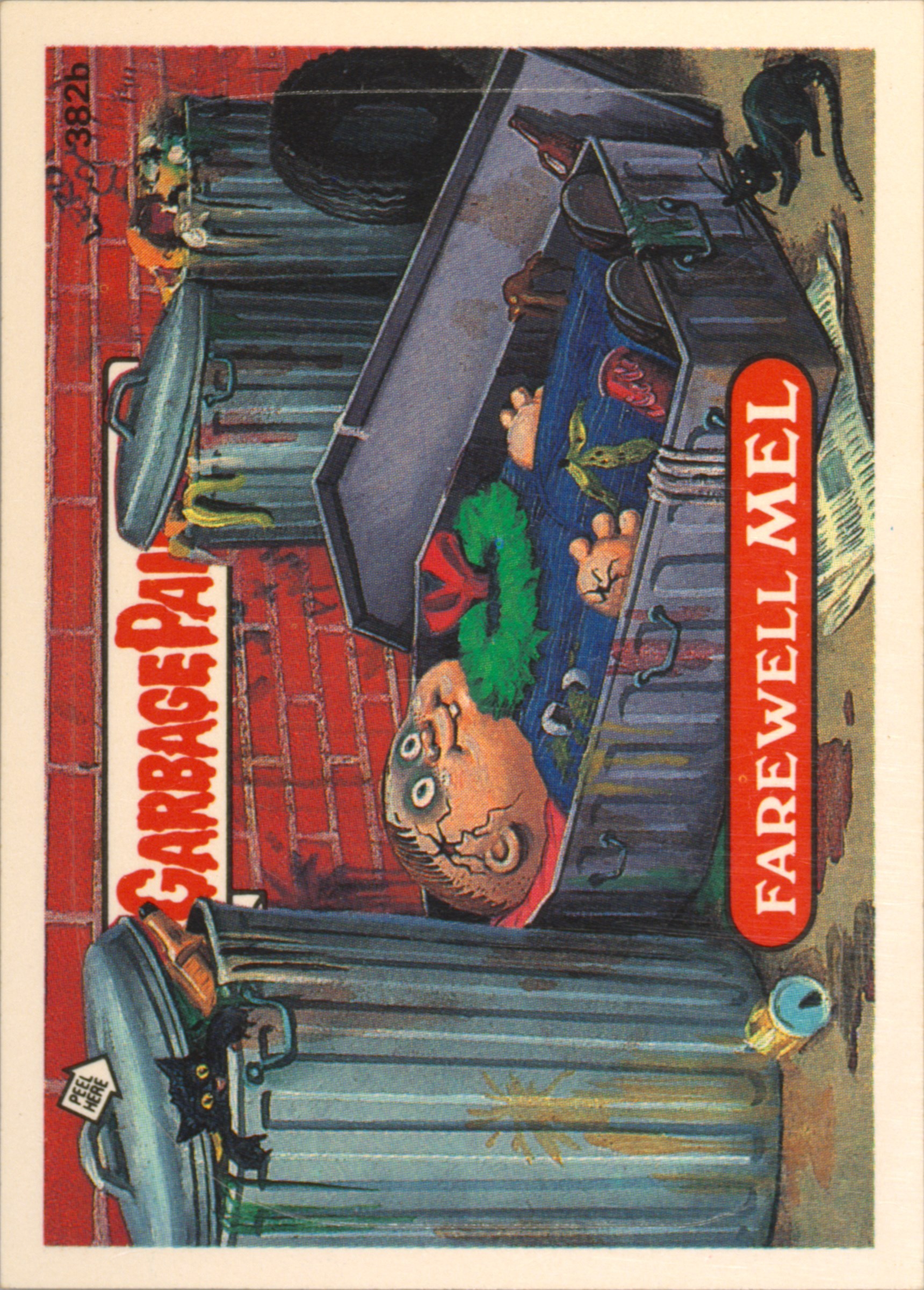 Topps Garbage Pail Kids Original Series 10 #382b Farewell Mel front