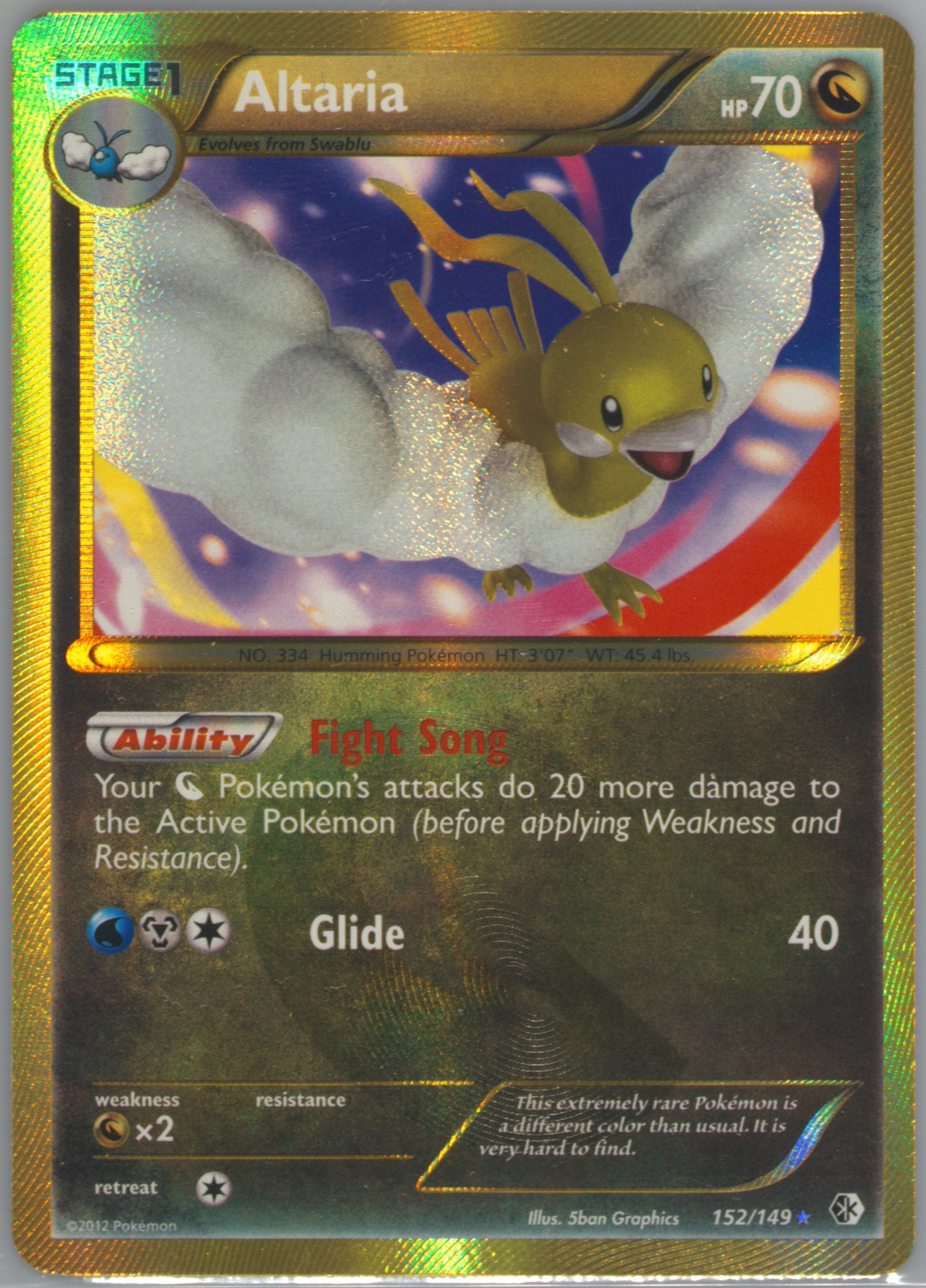 pokemon card altaria Altaria GG19/70