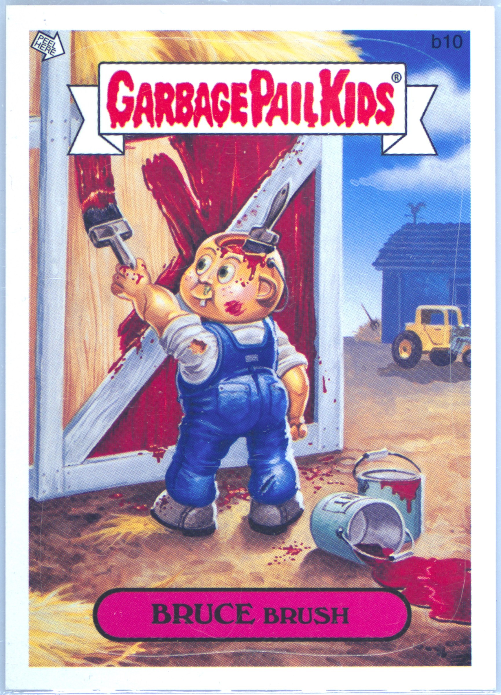 2006 Topps Garbage Pail Kids Stickers Series 5 Bonus #b10 Bruce Brush front