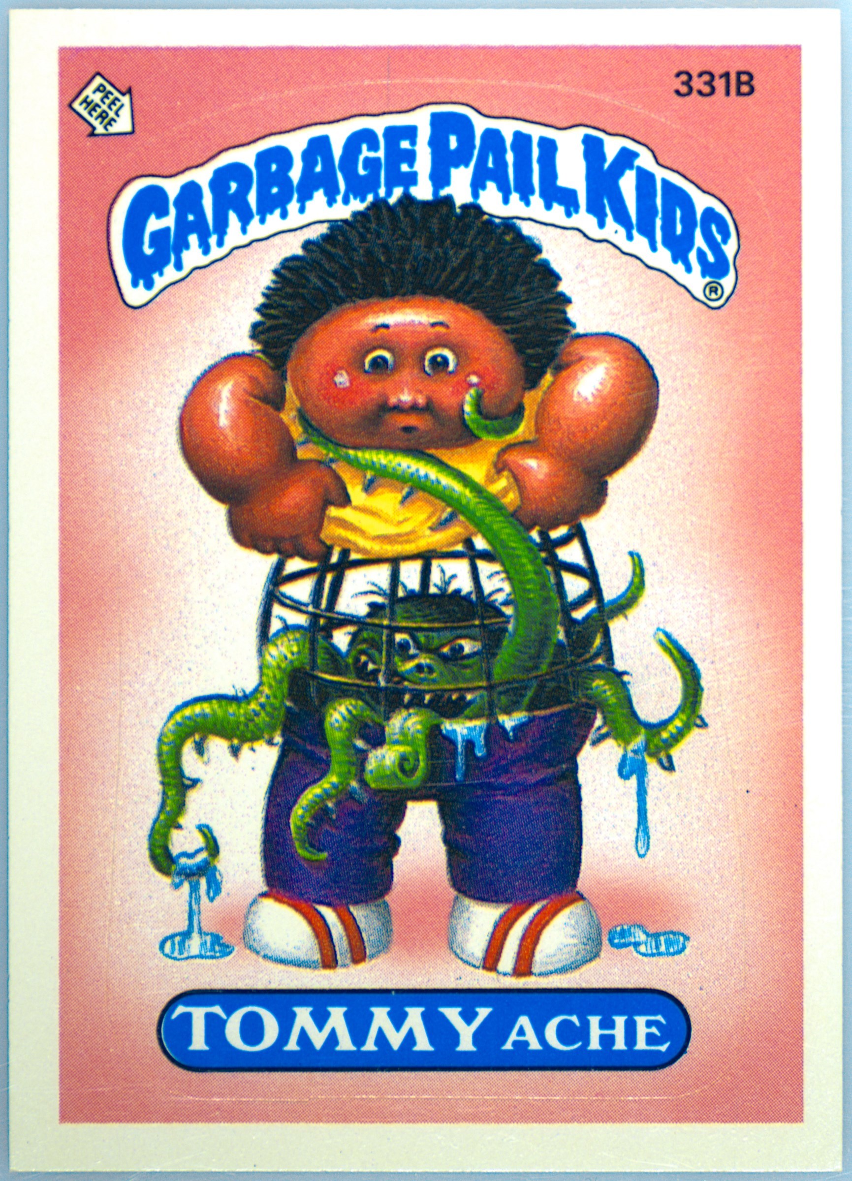 1987 Topps Garbage Pail Kids Original Series 8 #331b Tommy Ache front