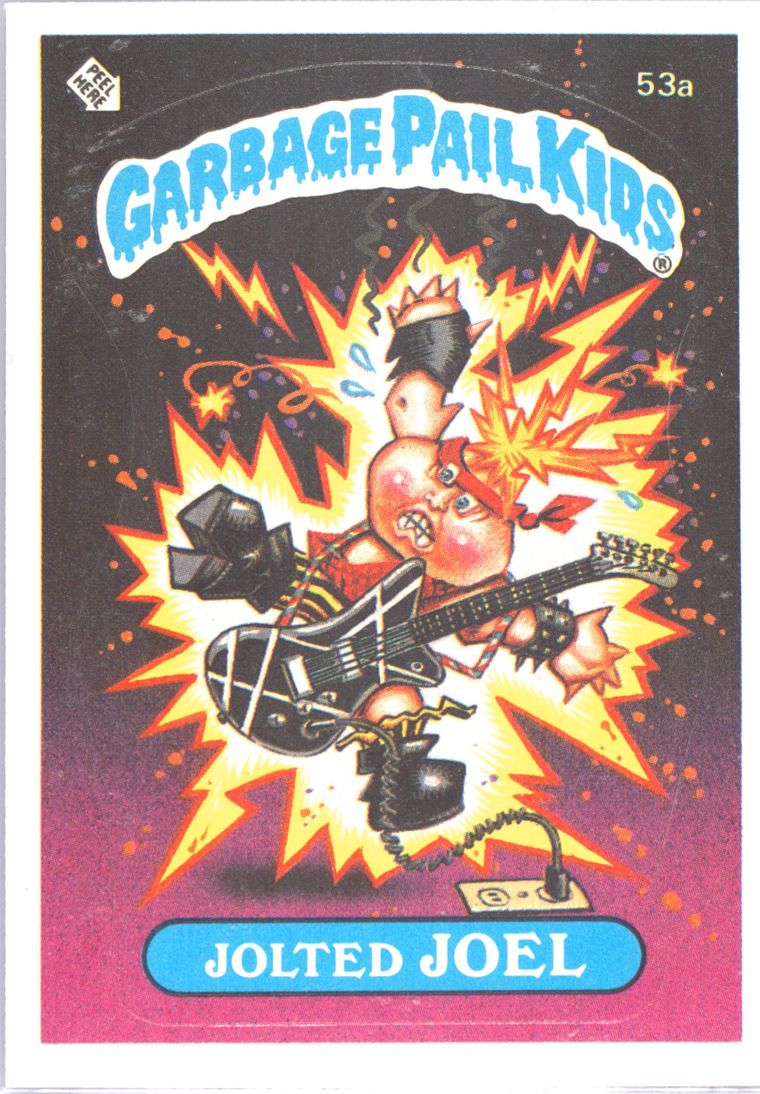 1985 Topps Garbage Pail Kids Original Series 2 Glossy #53a Jolted Joel front