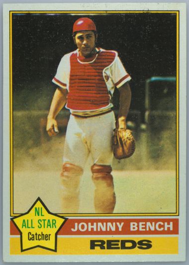 1976 Topps Johnny Bench shops PSA 7