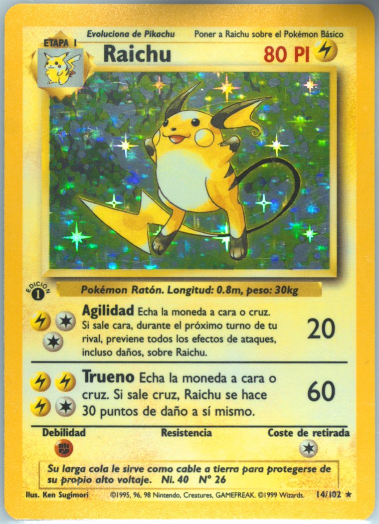 Raichu-Holo (Pokemon Spanish)