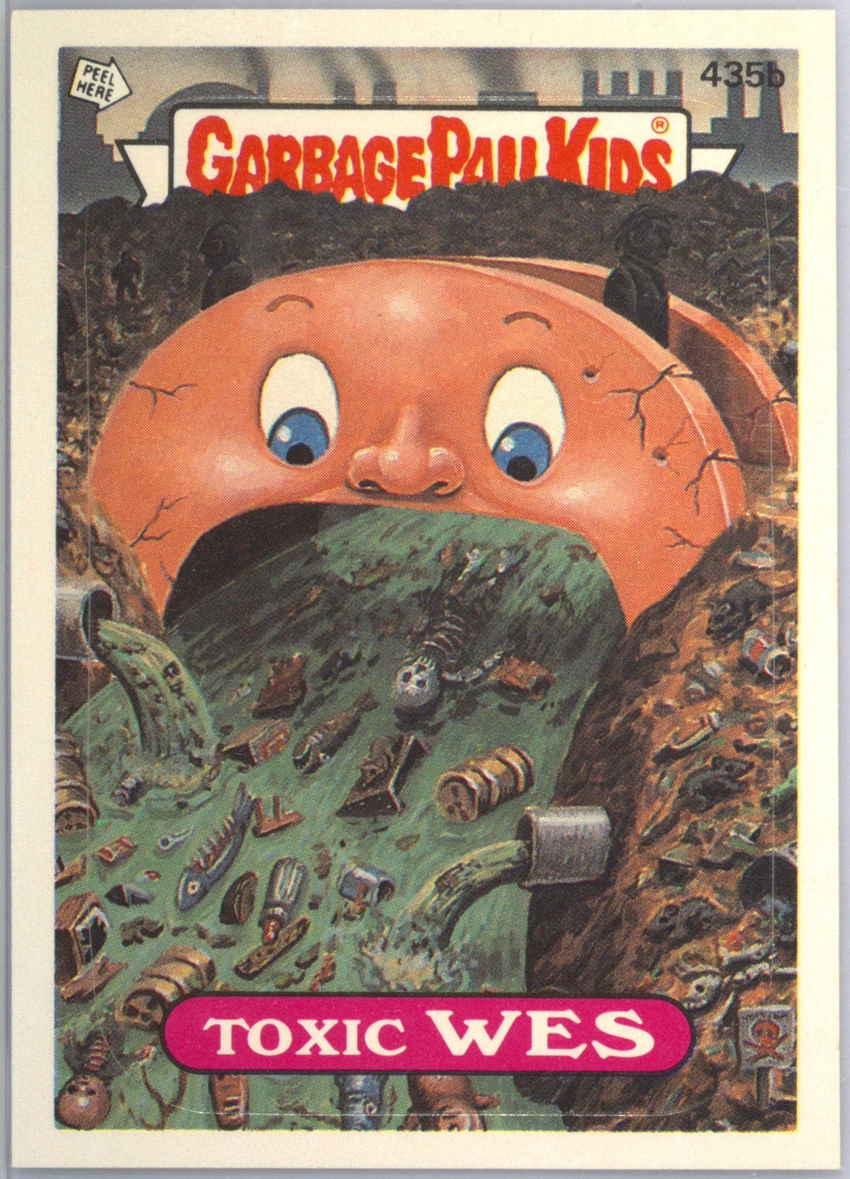 Toxic Wes #435B PSA 5 Garbage Pail Kids card front