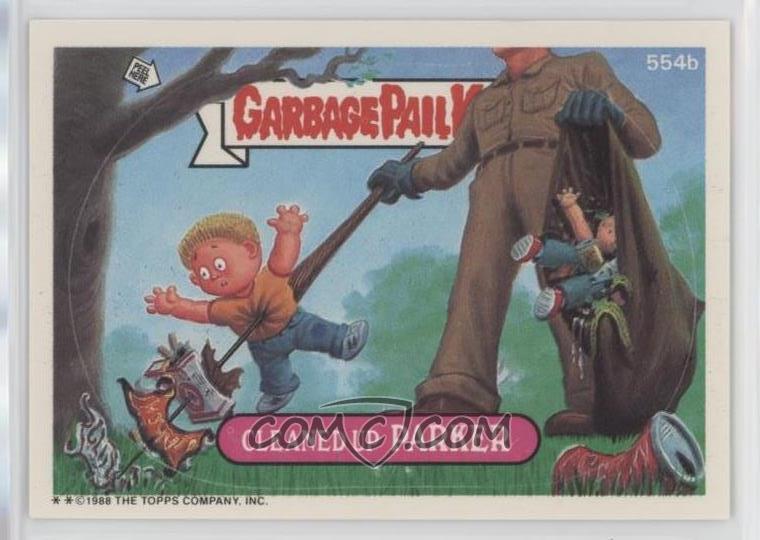 1988 Topps Garbage Pail Kids Original Series 14 #554b Cleaned Up Parker front