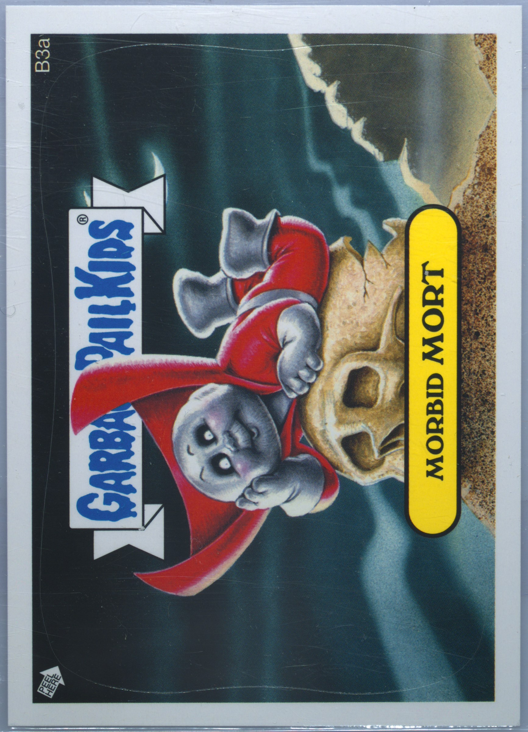 2013 Topps Garbage Pail Kids Bonus Stickers #B3a Morbid Mort front