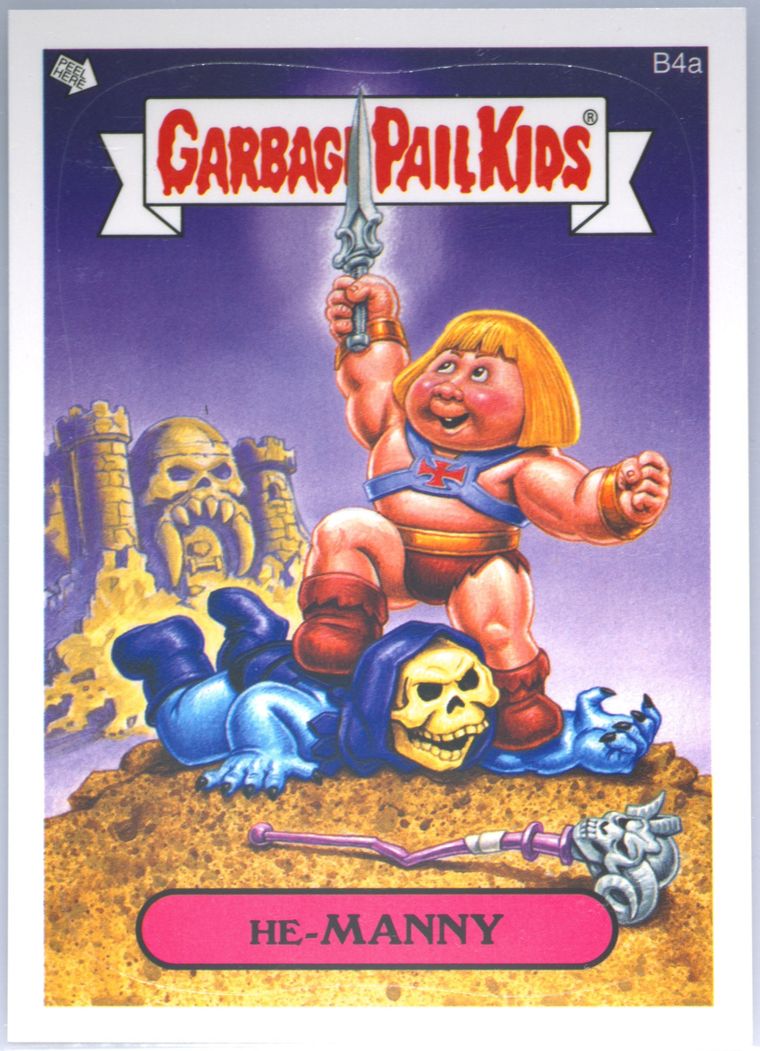 2013 Topps Garbage Pail Kids Bonus Stickers #b4a He-Manny front