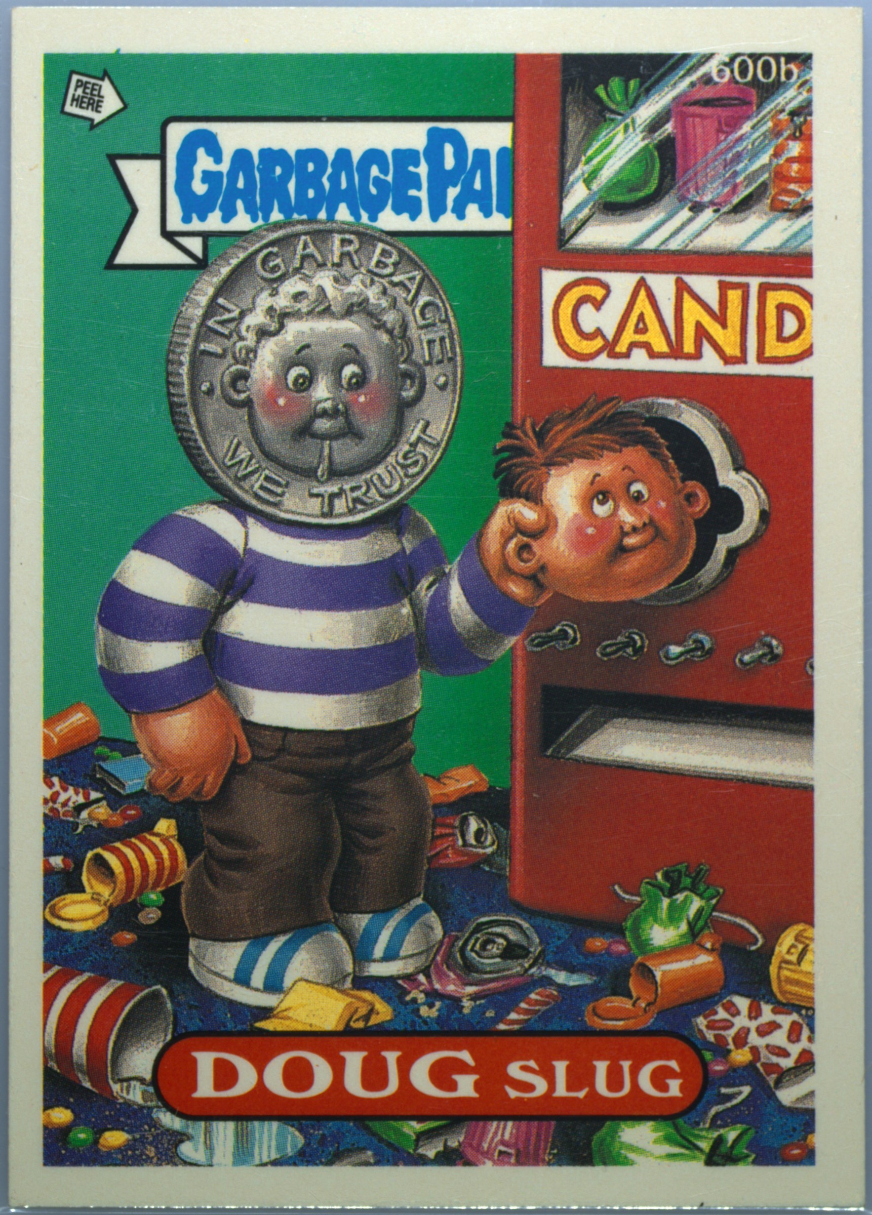 Doug Slug #600B PSA 4 Garbage Pail Kids card front