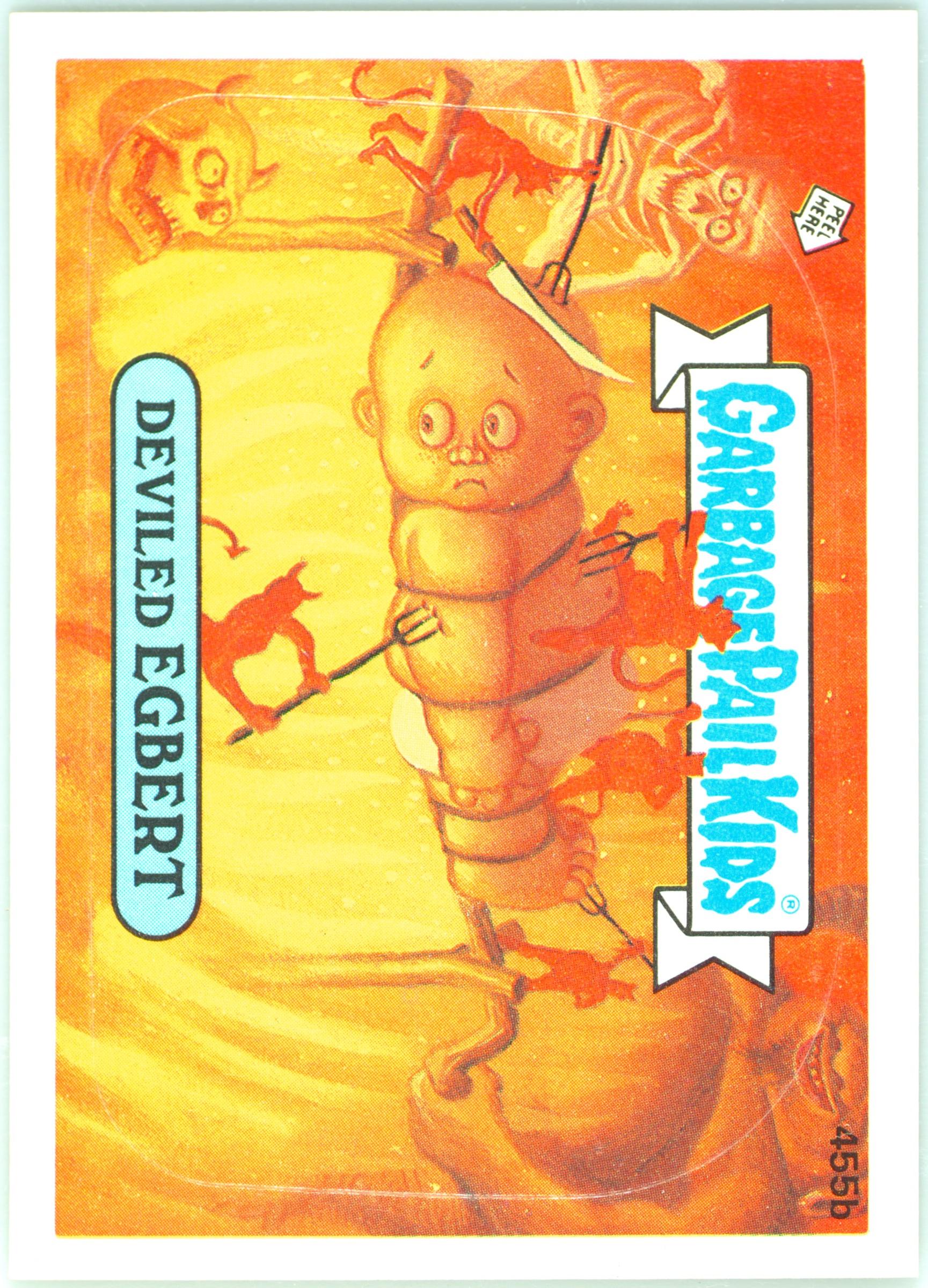 1987 Topps Garbage Pail Kids Original Series 11 #455b Deviled Egbert front