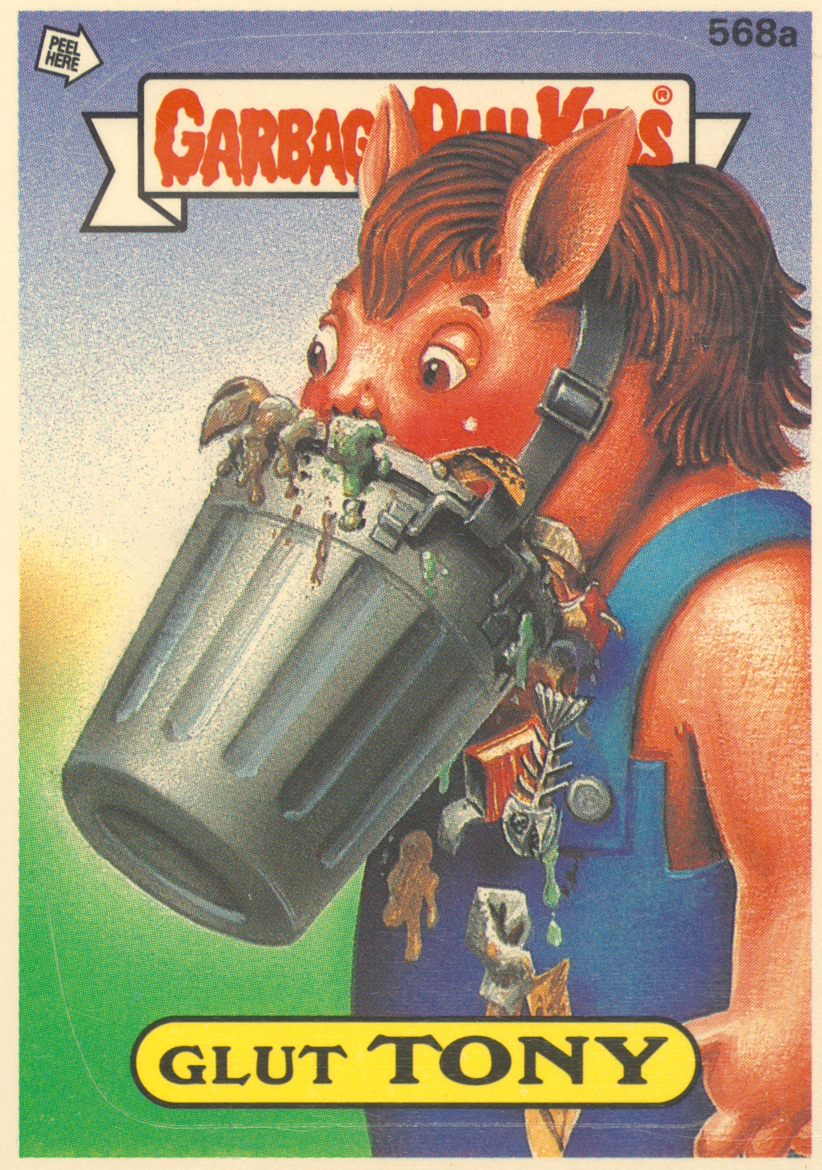 Glut Tony #568A PSA 5 Garbage Pail Kids card front