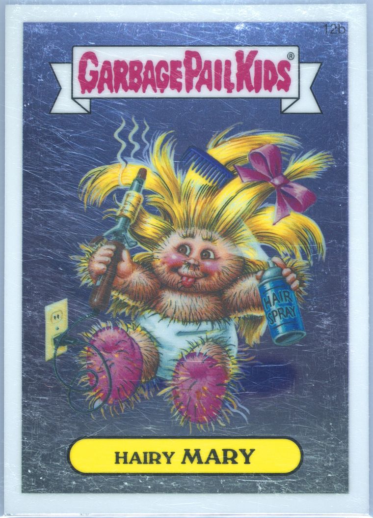 2013 Topps Garbage Pail Kids Chrome Series 1 #12b Hairy Mary front