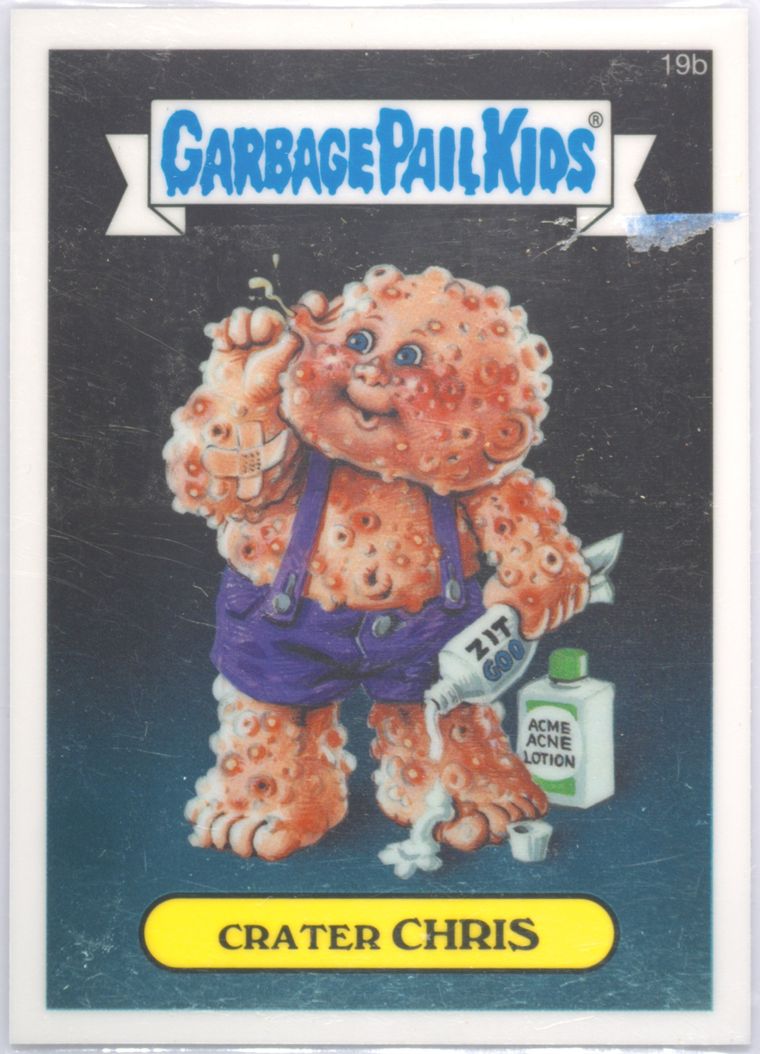 2013 Topps Garbage Pail Kids Chrome Series 1 #19b Crater Chris front