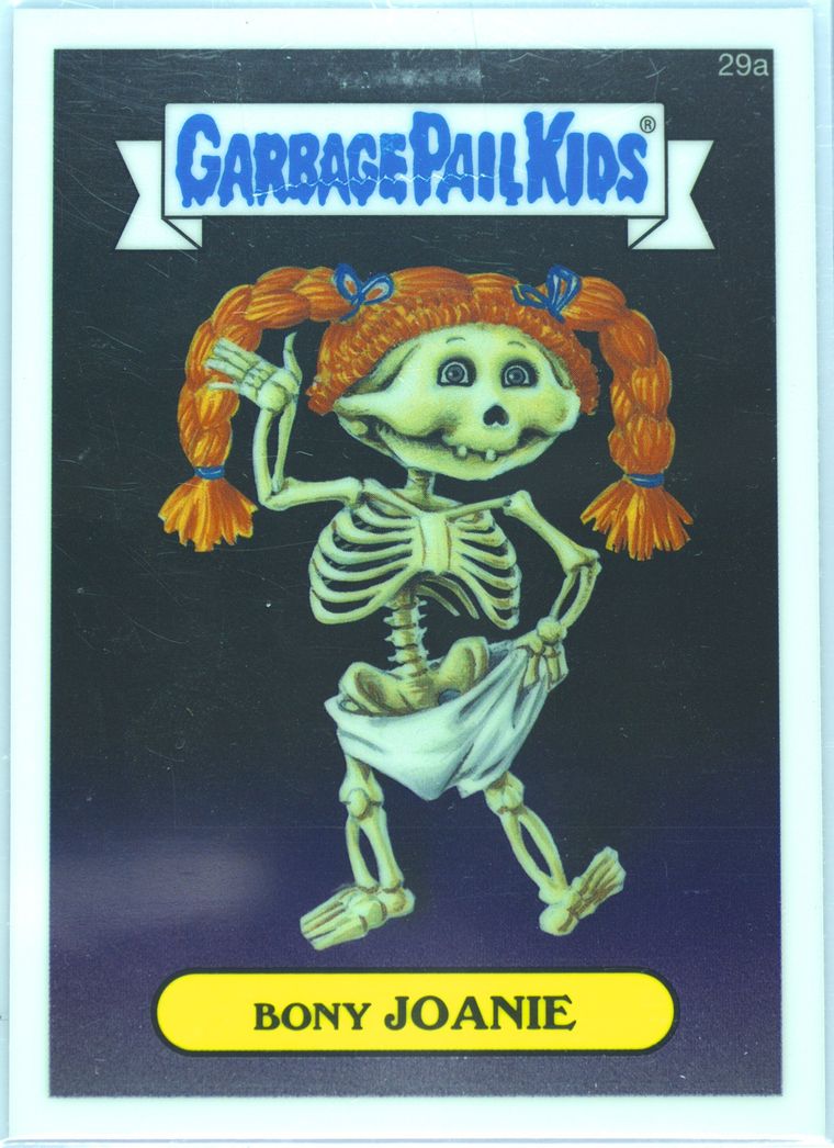2013 Topps Garbage Pail Kids Chrome Series 1 #29a Bony Joanie front
