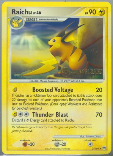 Raichu Prerelease 2009 Pokemon Platinum 2024 Arceus