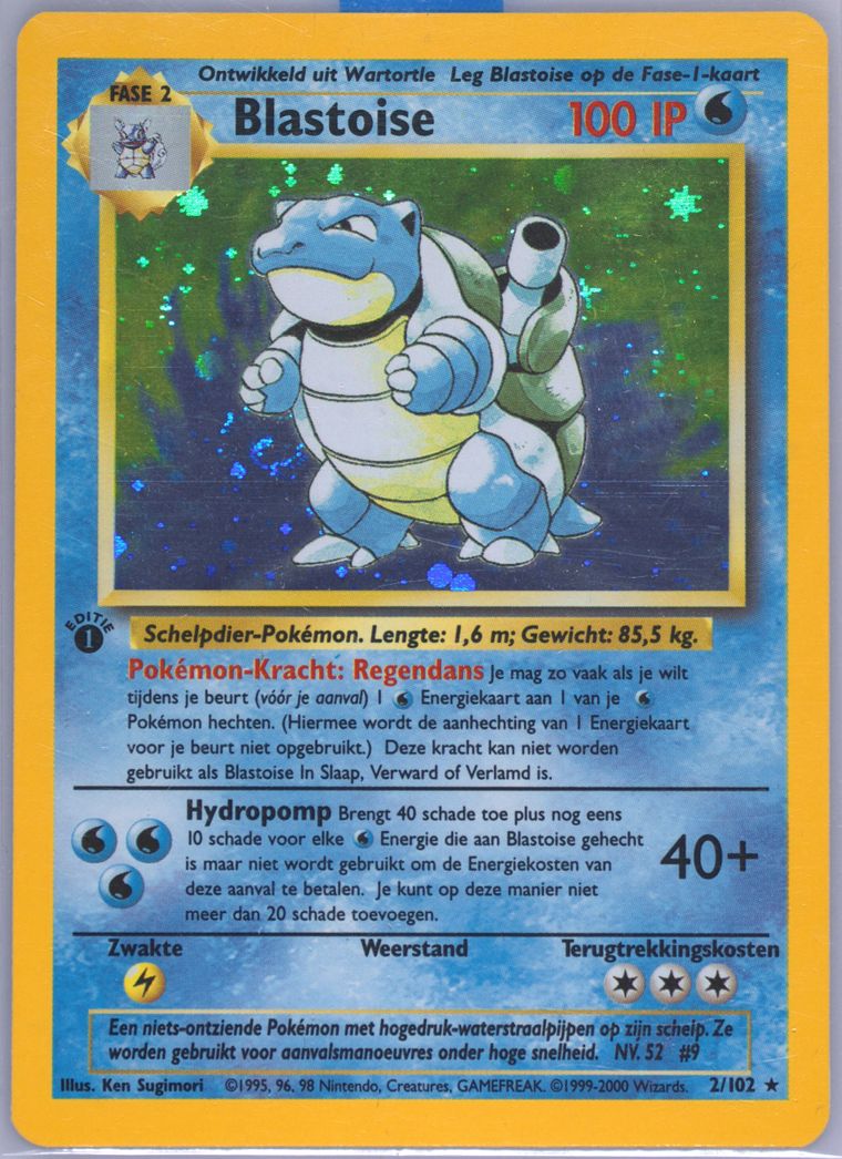 Blastoise-Holo (Pokemon Dutch)