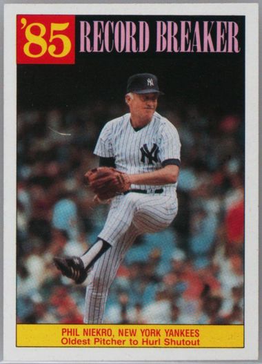 Auction Prices Realized Baseball Cards 1986 TOPPS Phil Niekro