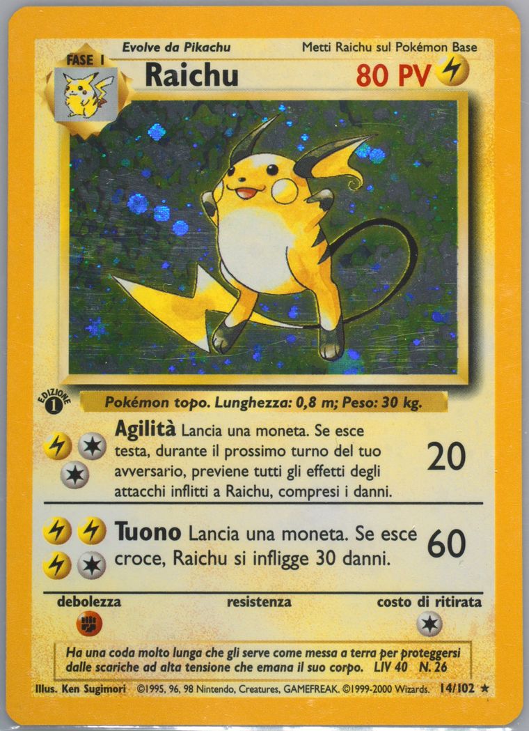 Raichu-Holo (Base Set (Shadowless))