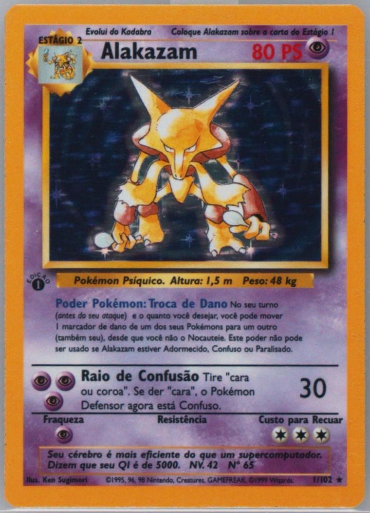 Alakazam-Holo (Pokemon Portuguese)
