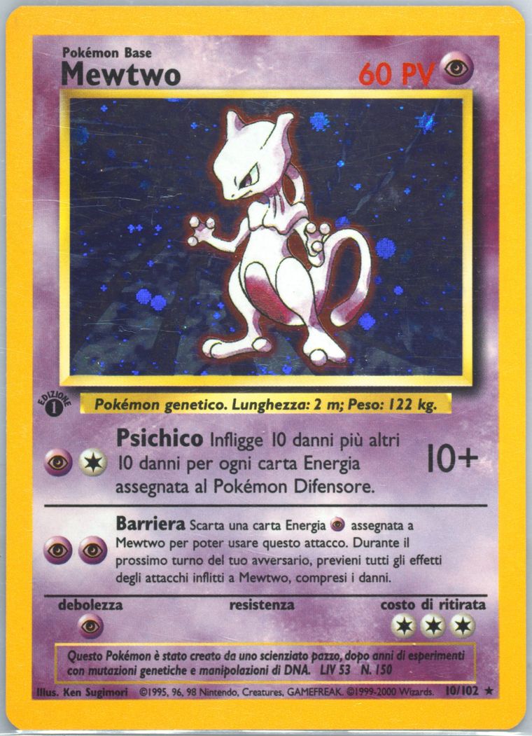 Mewtwo-Holo (Base Set (Shadowless))