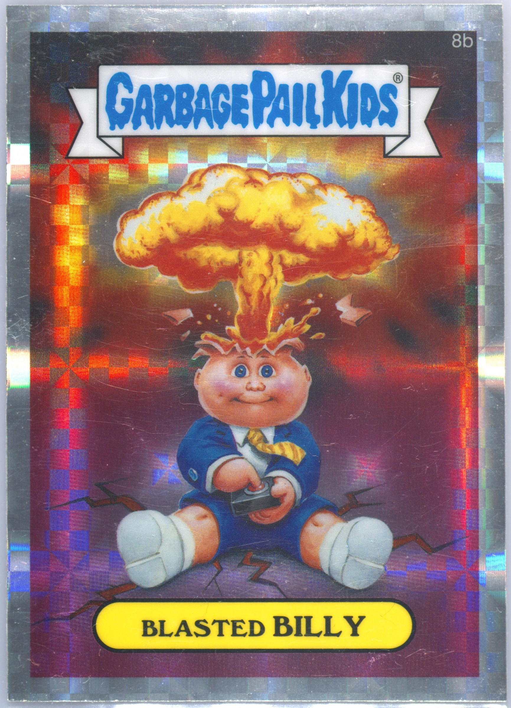 2013 Topps Garbage Pail Kids Chrome Series 1 Checklist-Xfractor #8b Blasted Billy front