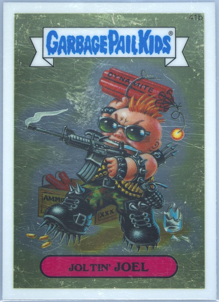 2013 Topps Garbage Pail Kids Chrome Series 1 #41b Joltin' Joel front
