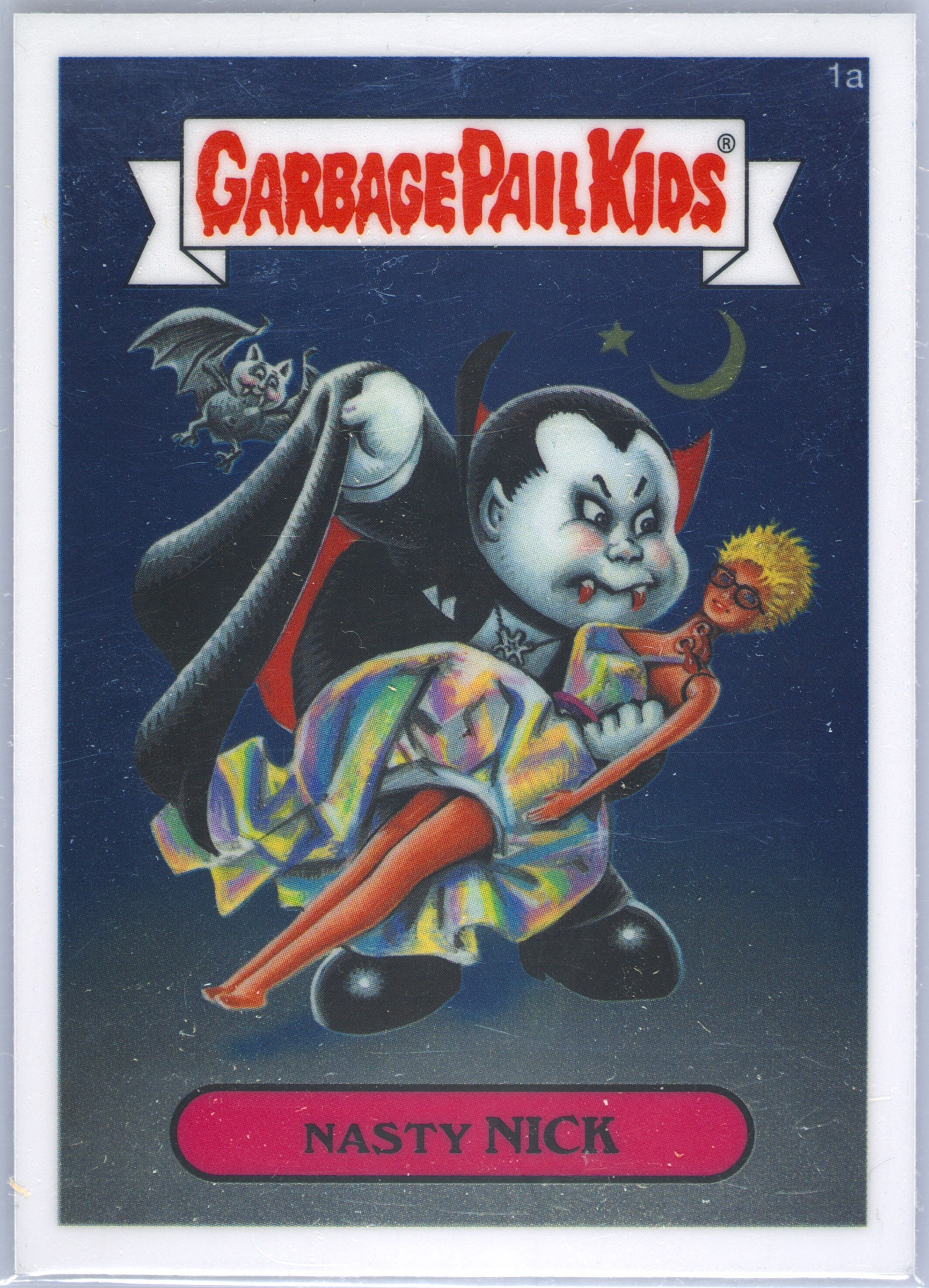 2013 Topps Garbage Pail Kids Chrome Series 1 #1a Nasty Nick front