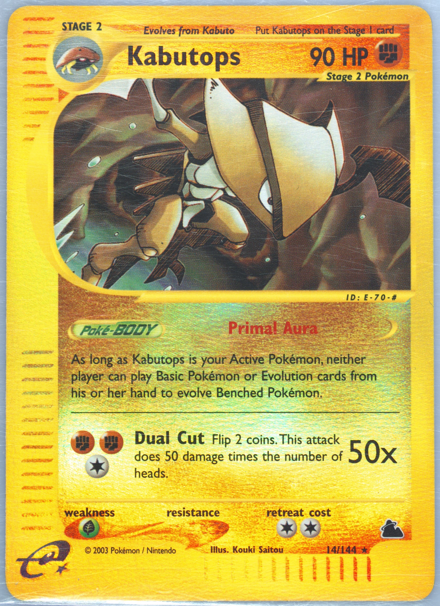 Kabutops Reverse Holo PSA 10
