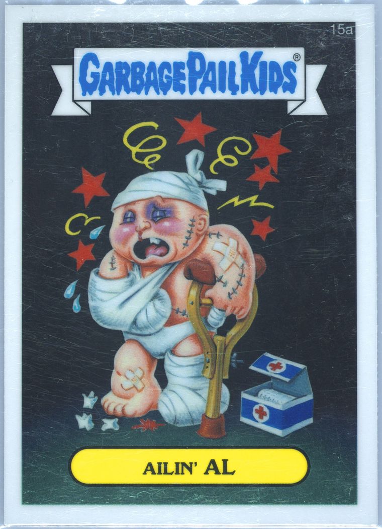 2013 Topps Garbage Pail Kids Chrome Series 1 #15a Ailin' Al front
