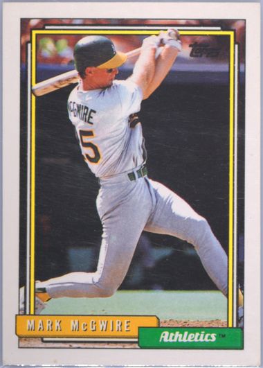 Auction Prices Realized Baseball Cards 1992 TOPPS Mark McGwire