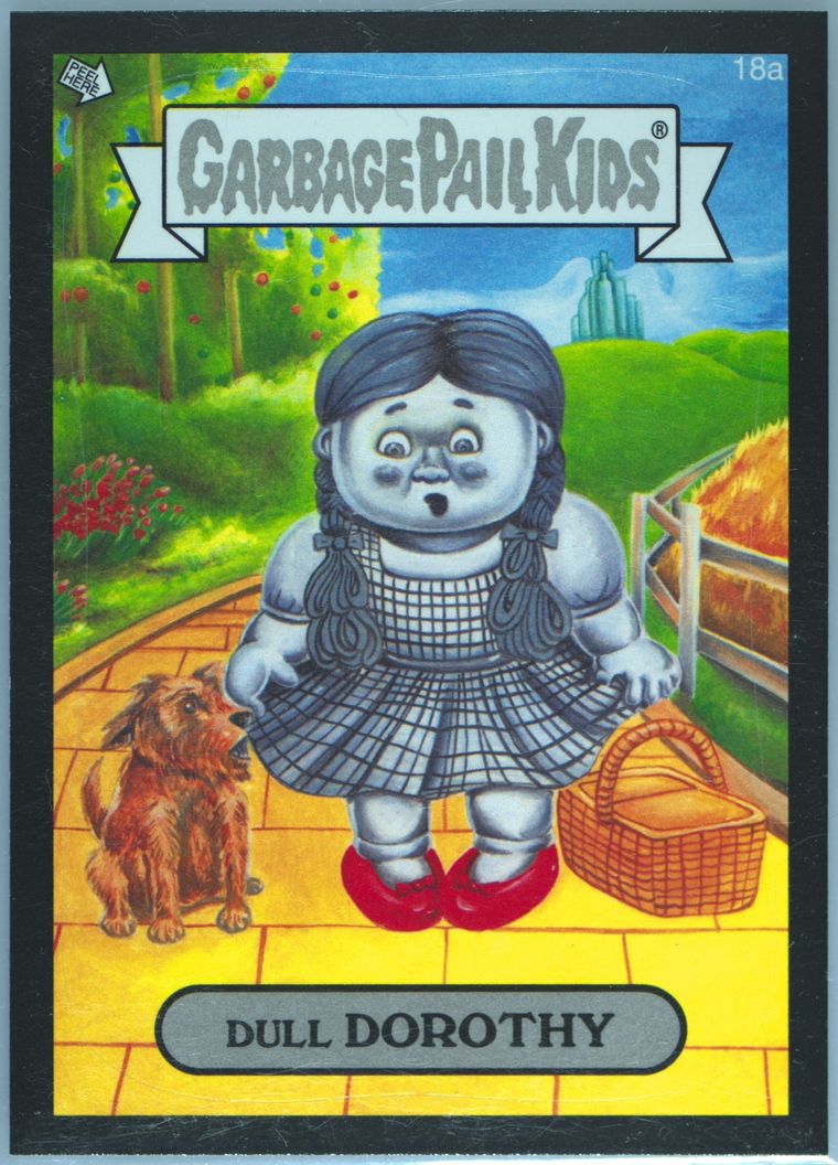 2014 Topps Garbage Pail Kids Series 1 Black #18a Dull Dorothy front