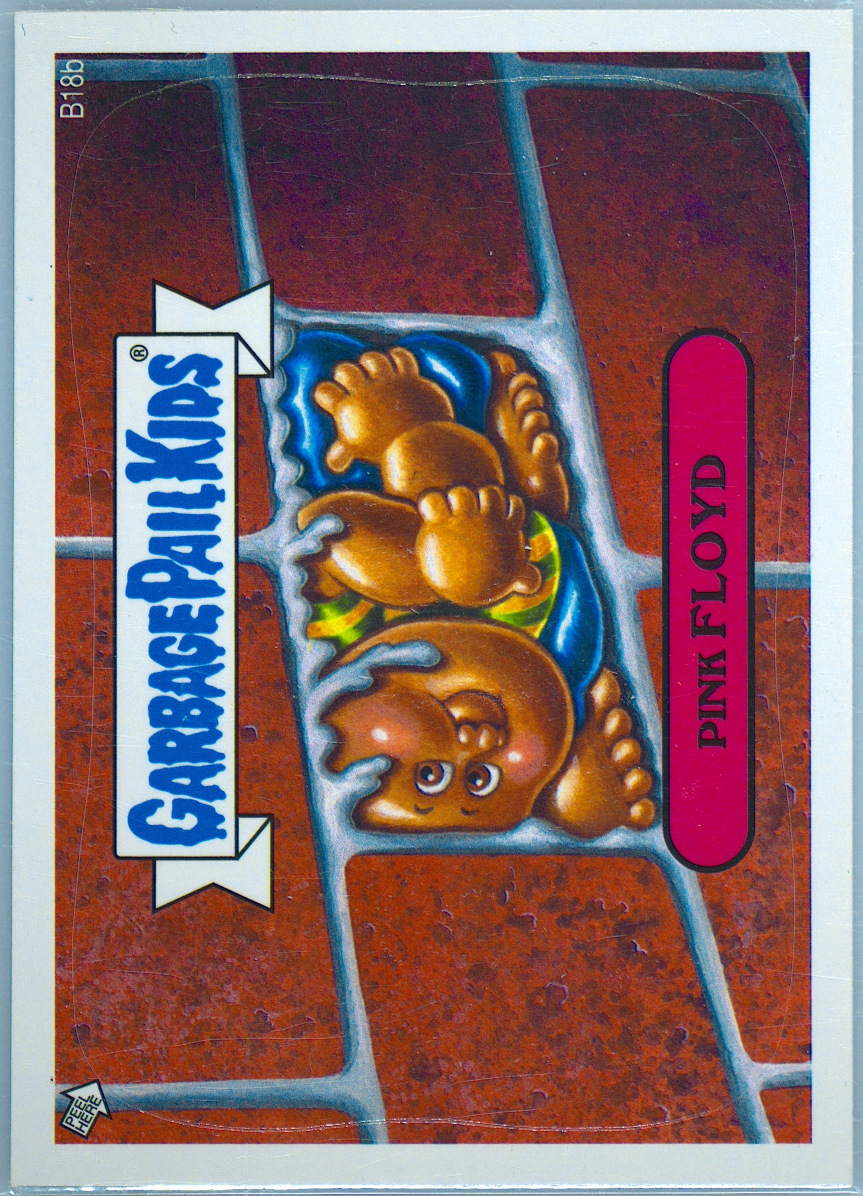 2013 Topps Garbage Pail Kids Series 3 Bonus Sticker #b18b Pink Floyd front