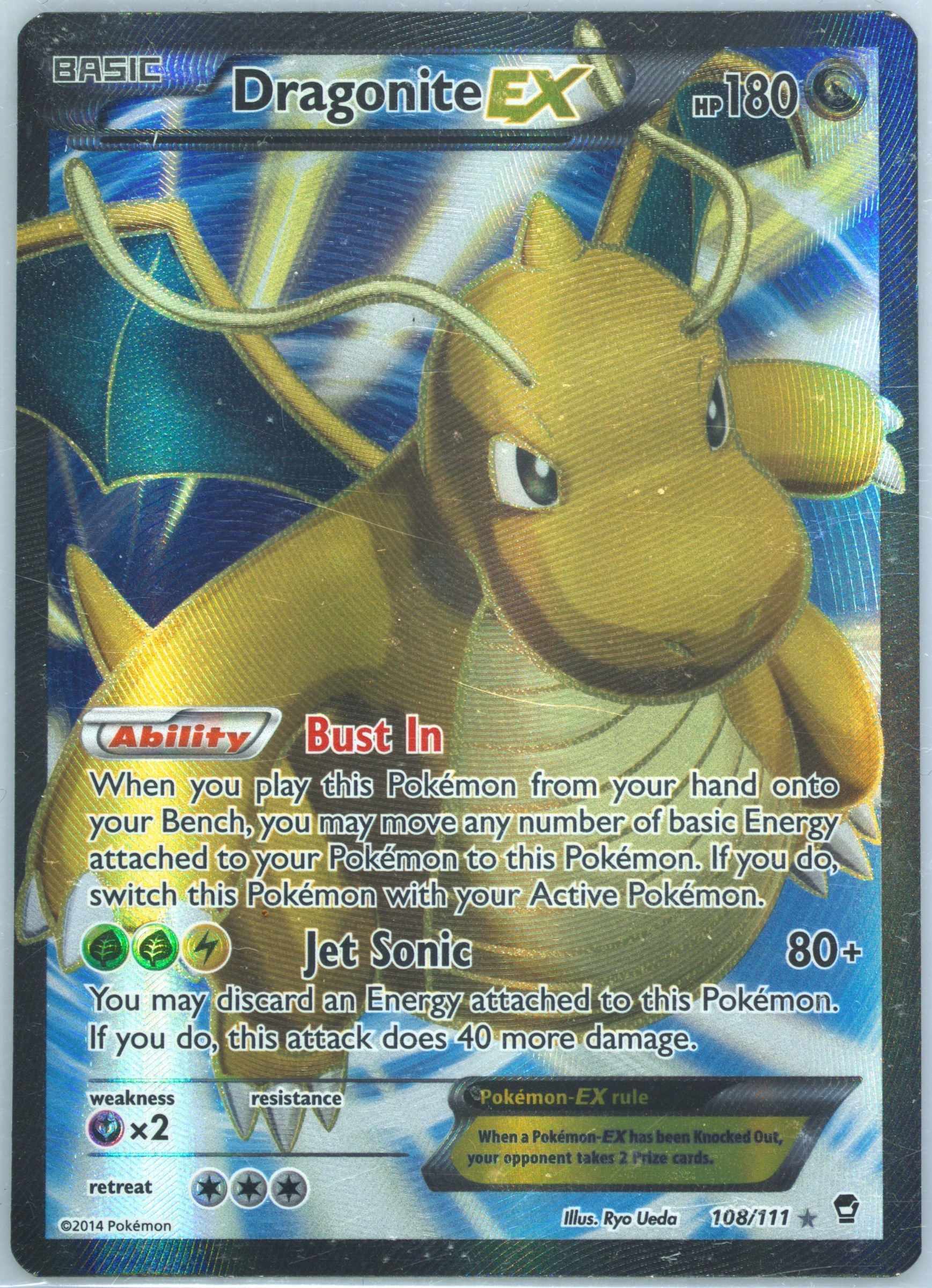 pokemon dragonite ex gold card PSA Dragonite Ex