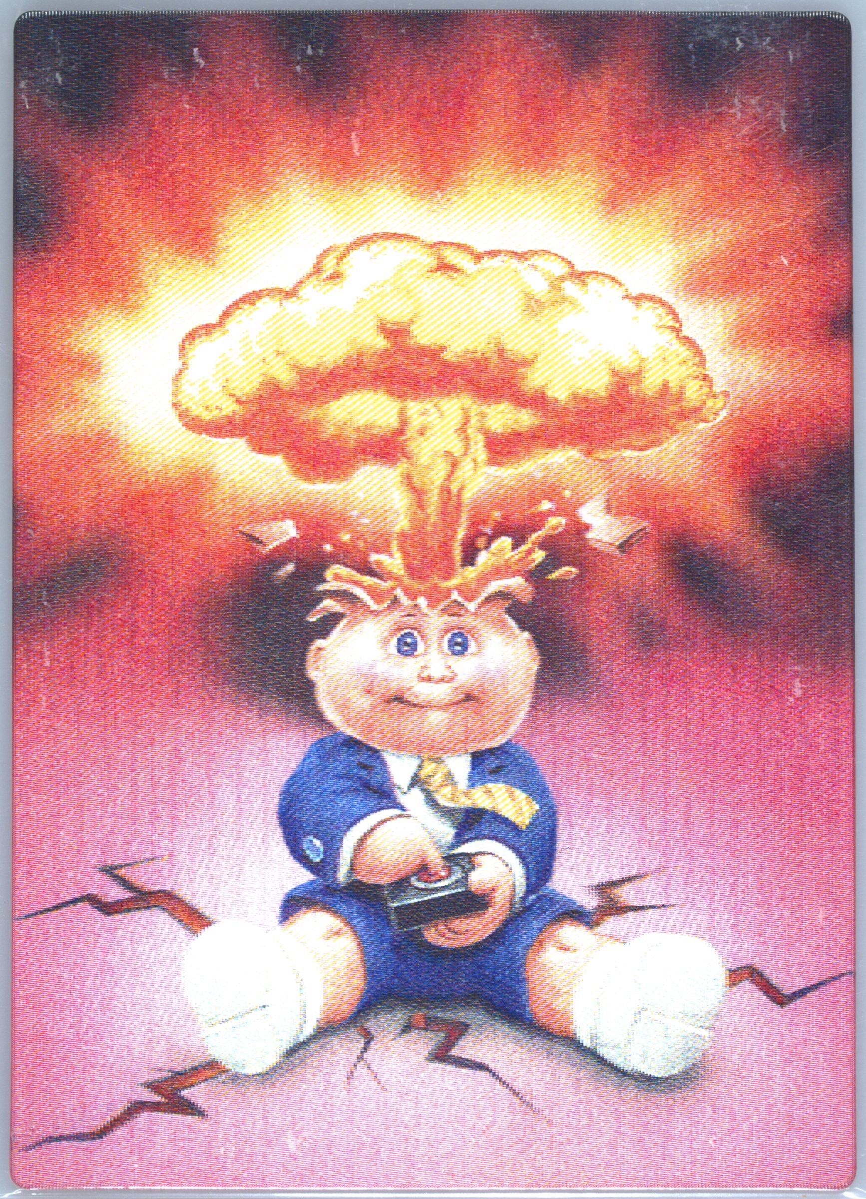 2011 Topps Garbage Pail Kids Flashback Adam Mania Stickers #5 Adam Bomb front