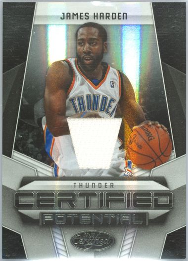 James Harden RC 貴重 auto /499シリ JAMES HARDEN ROOKIE CARD Panini NBA RC Basketball 2009/10