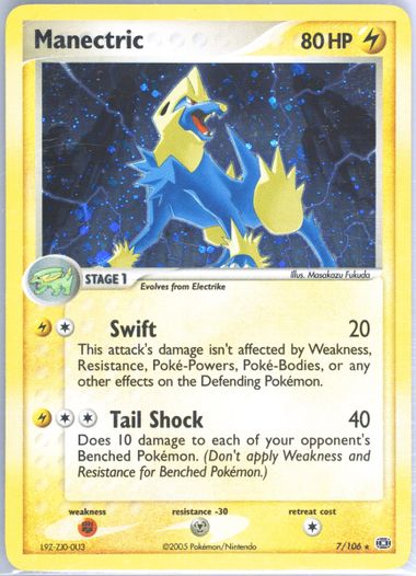 pokemon manectric card Mega Manectric ex main image 0