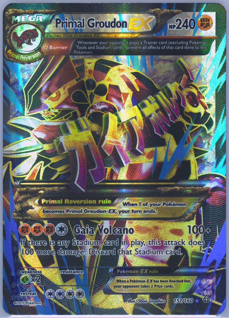 pokemon card mega primal groudon ex Primal Groudon EX -Single Card