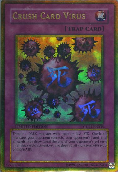 crush card virus gold rare German crush card virus gold rare near mint