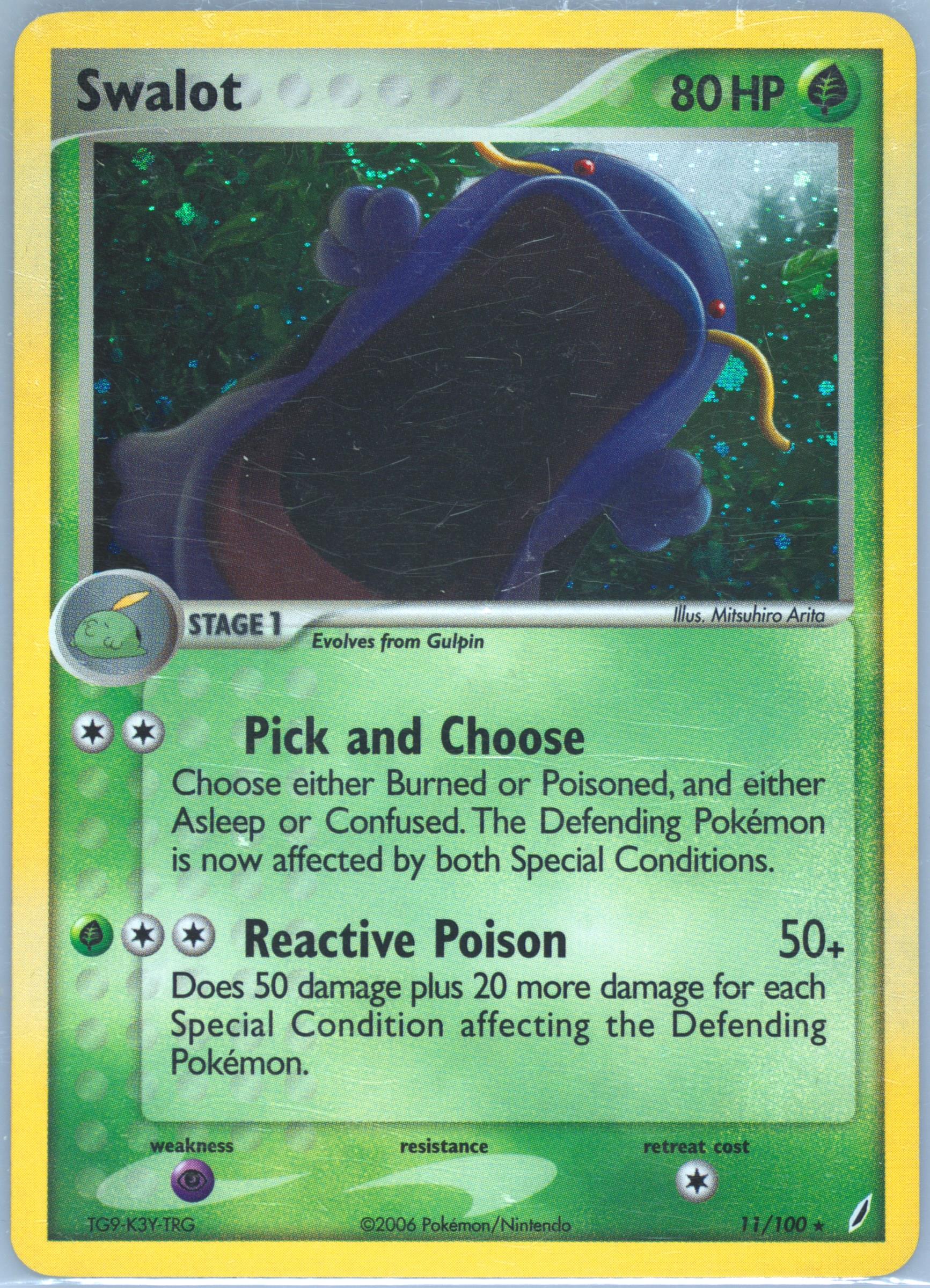swalot pokemon card Amazon.com: Pokemon - Swalot (72) - Legends Awakened