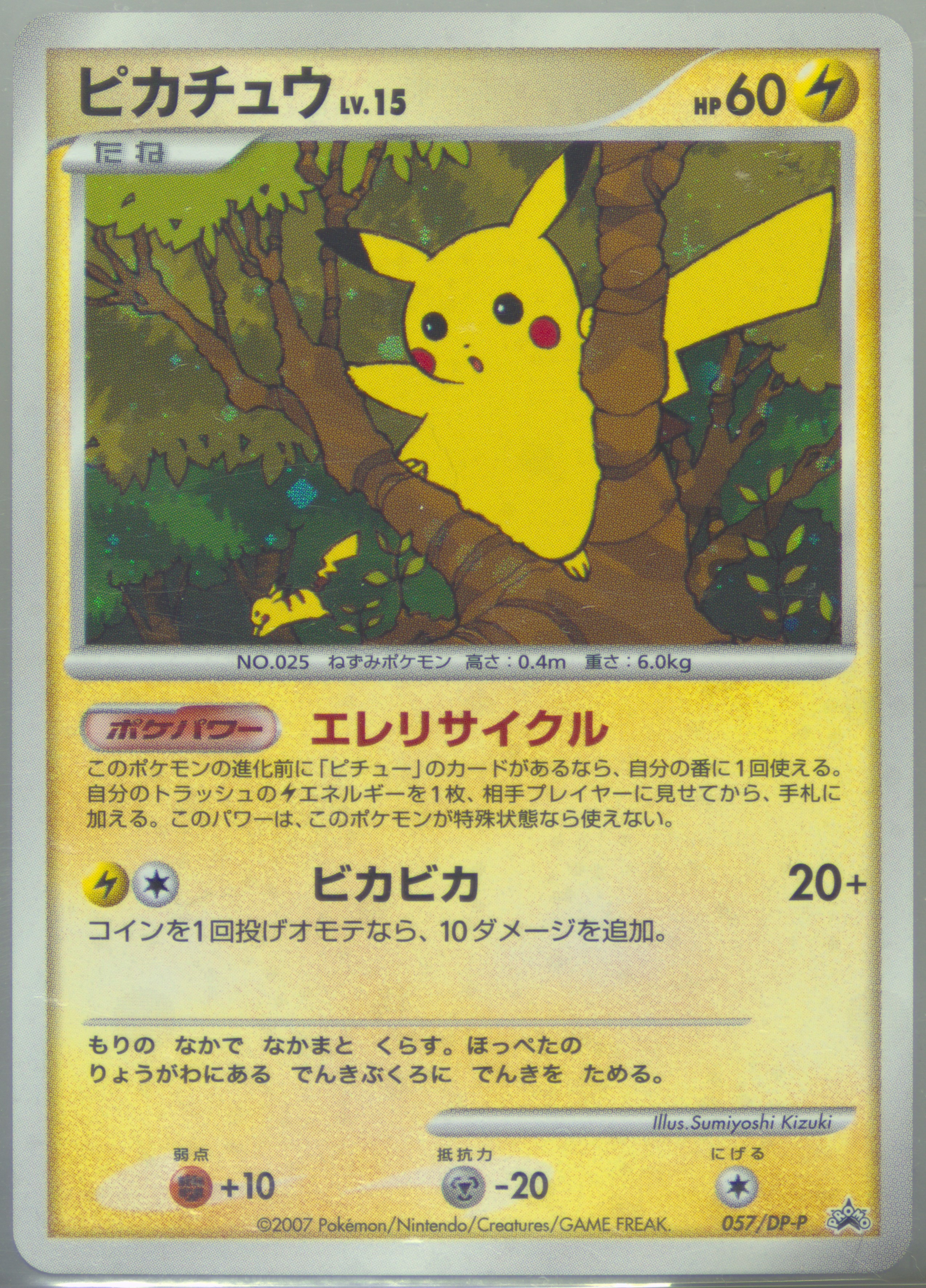 【PSA7】ピカチュウ　2007 サマーバトルロード　プロモ　57 ピカチュウ 057/DP-P プロモ バトルロードサマー2007｜Yahoo!フリマ